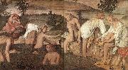 LUINI, Bernardino Girls Bathing sfg oil painting
